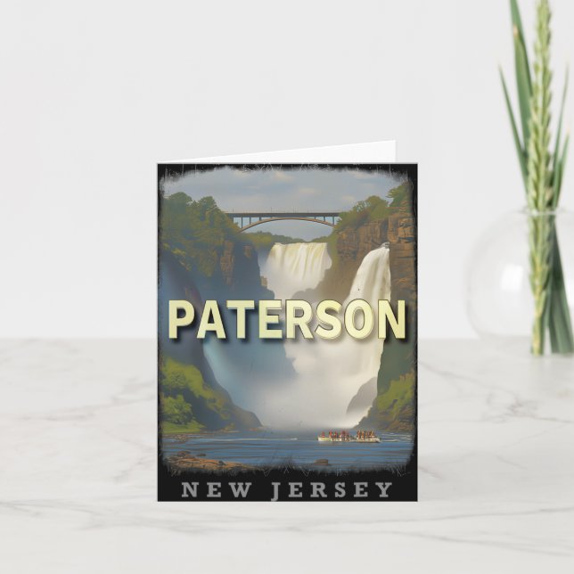 Cartão Paterson New Jersey Nj Waterfall Wonderland Sd617  (Frente)