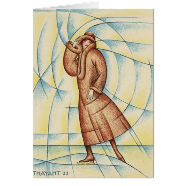 Cartão Patinador artístico (Frente)