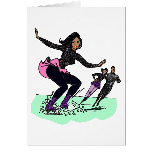 Cartão patinador preto (Frente)