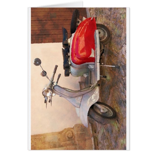 Cartão Patinete Lambretta (Frente)