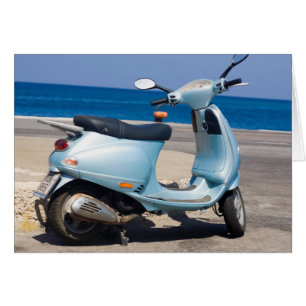 Cartão Patinete Na Praia Ephesus, Turquia