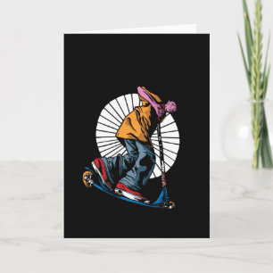 Cartão Patinete Stunts Kick Patinete Presente