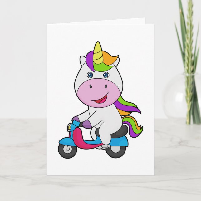 Cartão Patinete Unicorn (Frente)