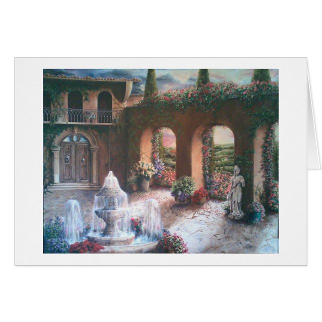 Cartão Pátio da fonte (Frente Horizontal)