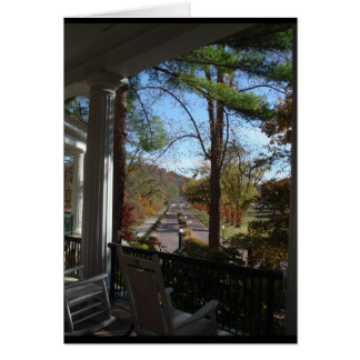 Cartão Pátio de entrada coberto, hotel ocidental de