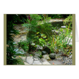 Cartão Pátio do jardim