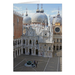 Cartão Pátio do palácio do Doge