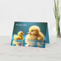 Pato Amarelo de aniversário com pata de borracha d