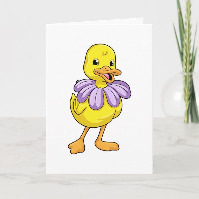 Cartão Pato com Daisy (Frente)