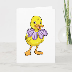 Cartão Pato com Daisy