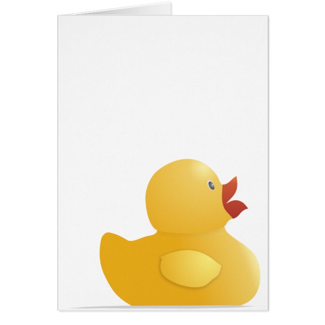 Cartão Pato de Borracha Amarelo (Frente)