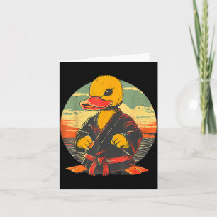 Cartão Pato de Borracha de Caratê Animal Mma Taekwondo Ji