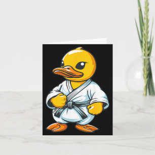 Cartão Pato de Borracha de Caratê Animal Mma Taekwondo Ji