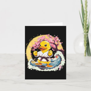 Cartão Pato de Borracha de Caratê Animal Mma Taekwondo Ji
