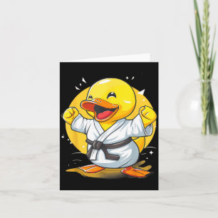 Cartão Pato de Borracha de Caratê Animal Mma Taekwondo Ji
