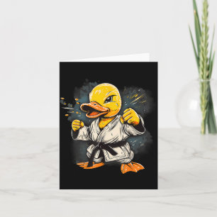 Cartão Pato de Borracha de Caratê Animal Mma Taekwondo Ji