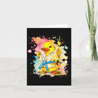Cartão Pato de Borracha de Judô Natureza Kickboxing Taekw