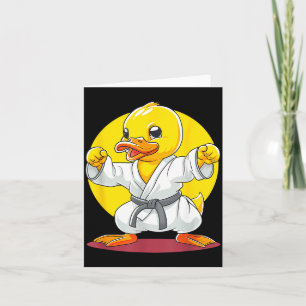 Cartão Pato de Borracha de Taekwondo Kickboxing Animal Ji