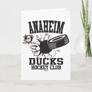 Cartão Pato de hóquei no gelo Anaheim Ducks estourado lar