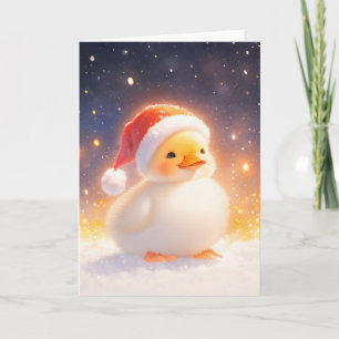 Cartão Pato de Natal