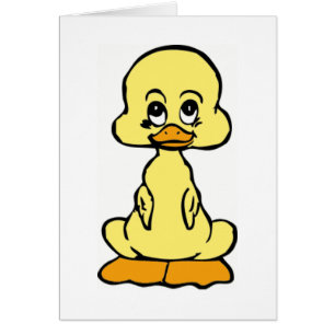 Cartão Pato do bebê