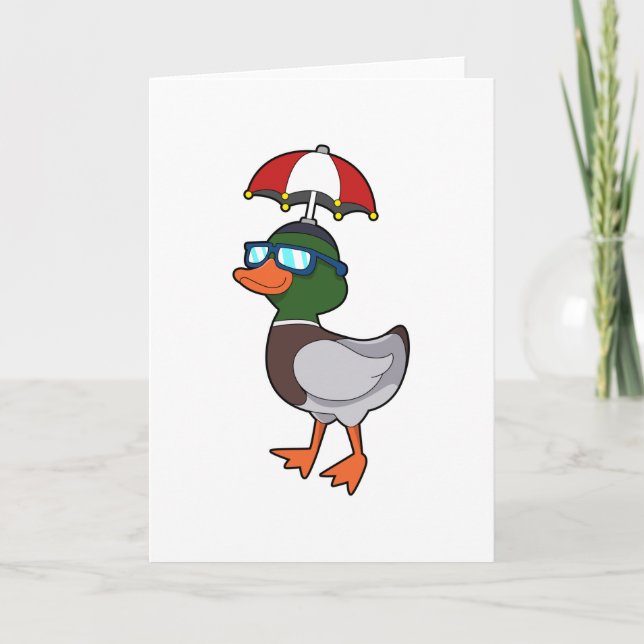 Cartão Pato em chuva com guarda-chuva.PNG (Frente)