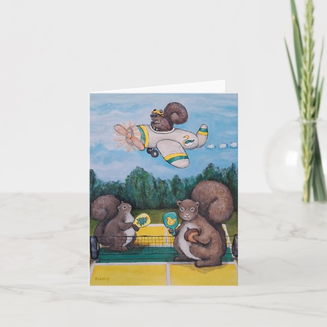 Cartão Pato Esquilos (Frente)