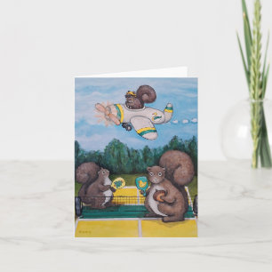 Cartão Pato Esquilos