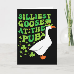 Cartão Pato Mais Bobo No Pub Shamrock Divertido Dia De Sã