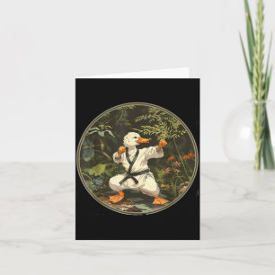 Cartão Pato Marcial Floresta de Judo Pato Pato Amante Tae