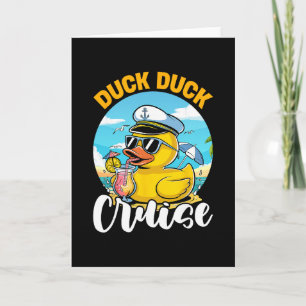 Cartão Pato Pato Cruzeiro Divertido Família Cruzeiro Corr