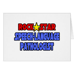 Cartão Patologista de Língua de Rock Star