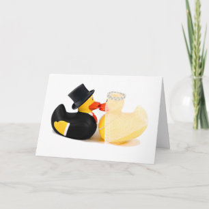 Cartão Patos 2 do casamento