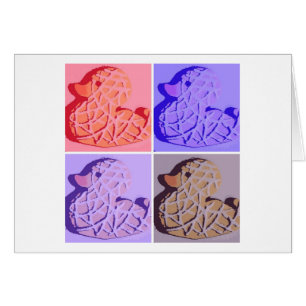 Cartão Patos de borracha