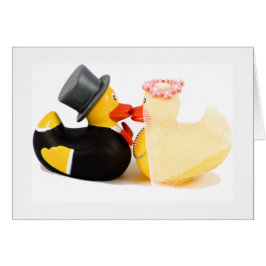 Cartão Patos de casamento