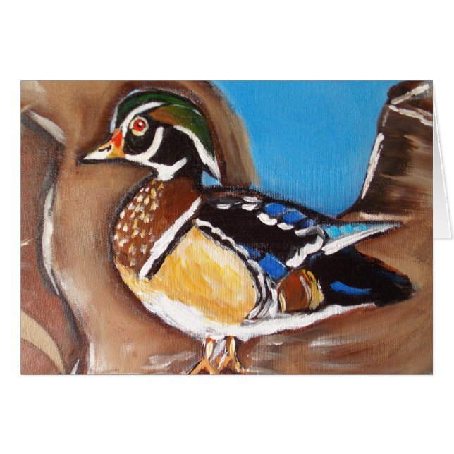 CARTÃO PATOS DE MADEIRA (Frente Horizontal)