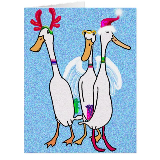 Cartão Patos de Natal (Frente)