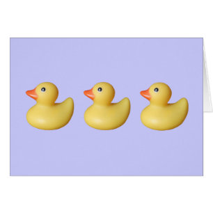 Cartão Patos em uma Fila