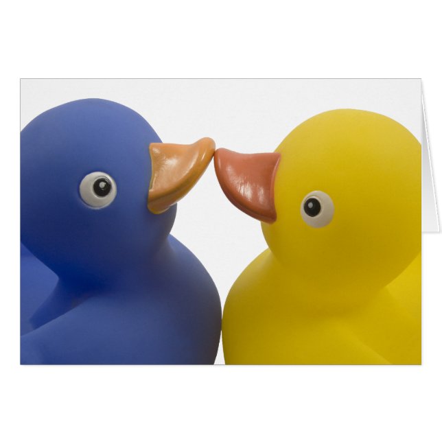 Cartão Patos no amor (Frente Horizontal)