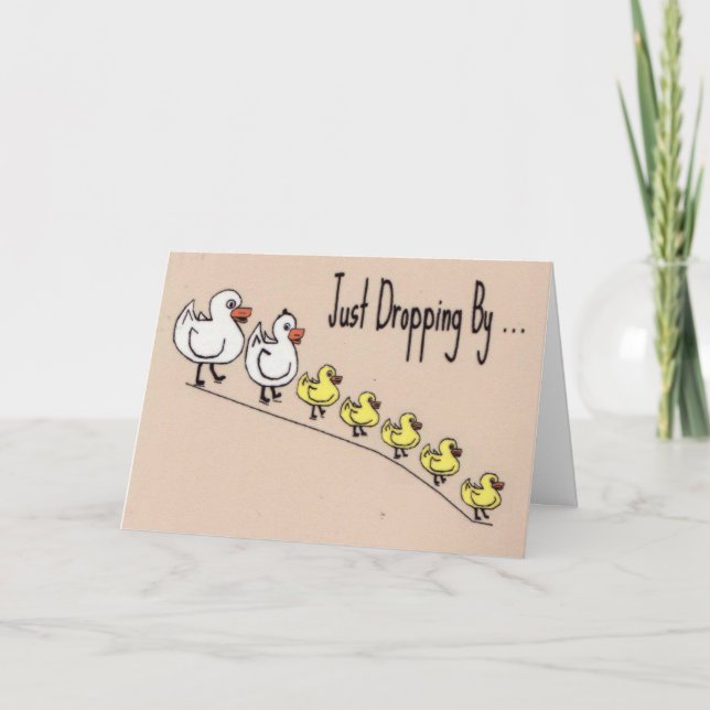 Cartão Patos pensando em você (Frente)