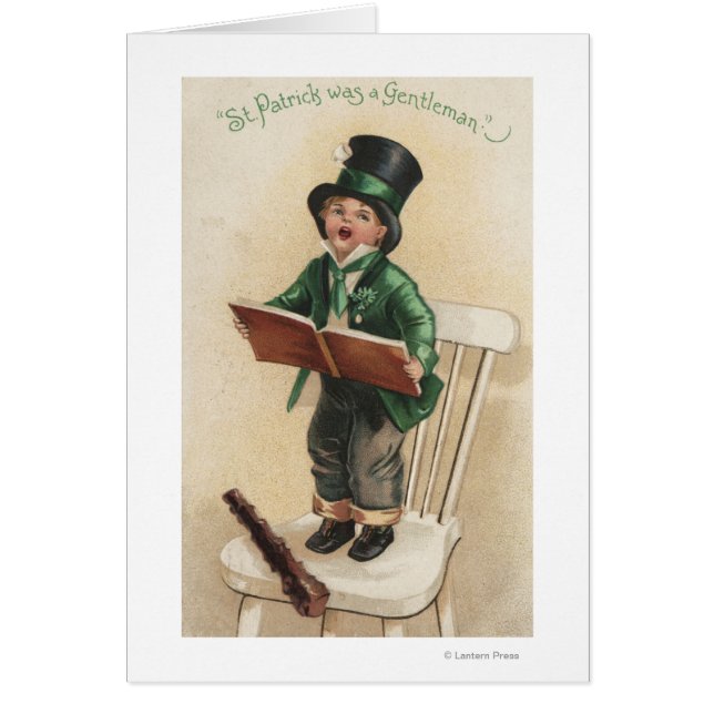 Cartão Patrick era um cavalheiro (Frente)