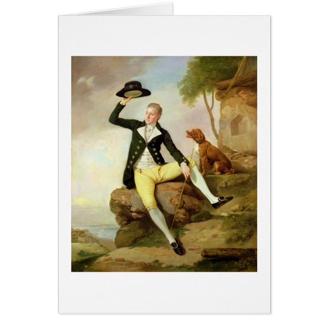 Cartão Patrick Heatly, c.1783-87 (óleo em canvas) (Frente)