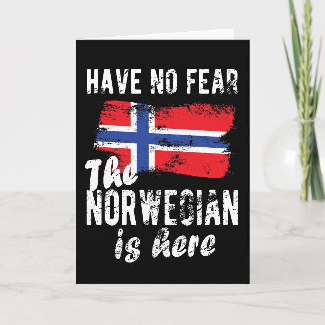 Cartão Patrimônio Norueguês Noruega Raízes Norueguesas Ba (Frente)