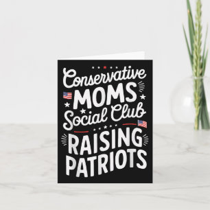 Cartão Patriotas Raising do Clube Social das Mães Conserv