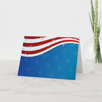 Cartão patriotic 4th of july card - blank