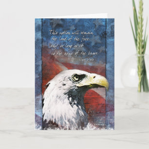 Cartão Patriotic Eagle