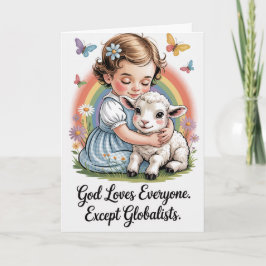 Cartão Patriotic Easter America First Christian Humor 