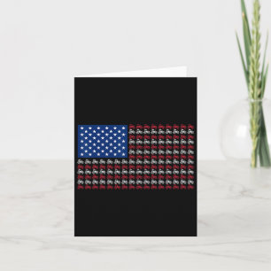 Cartão Patriotic Farmer 4 De Julho Bandeira Americana Usa