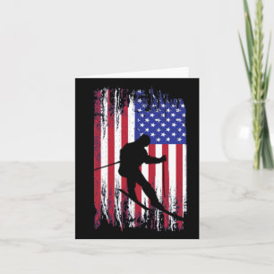 Cartão Patriótica Americana Sinalizador Único Novelty Gif