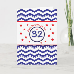 Cartão Patriótico 32º Aniversário